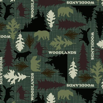 Premium Anti-Pill Woodlands Fleece A44