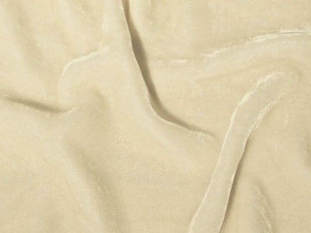 Plush Silk Velvet 44" Wide DARK IVORY