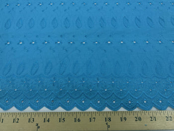Eyelet Embroidery Turquoise EL-24