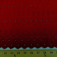 Eyelet Embroidery Red EL-27