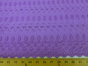 Eyelet Embroidery Lavender EL-28
