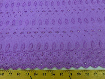 Eyelet Embroidery Lavender EL-28