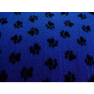 Paw Prints Med Blue Fleece 46