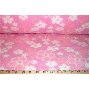 Hawaiian Floral Pink Fleece