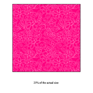 Anti-Pill Hot Pink Floral Fleece 210