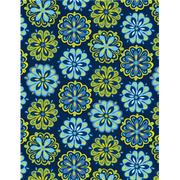 Anti-Pill Mysterious Floral Fleece A4