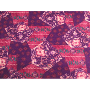 Anti-Pill Purple Floral Fleece B74
