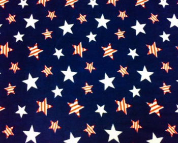 Premium Anti-Pill Striped Stars Fleece 236
