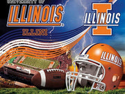 Premium Anti-Pill Illinois Stadium Wave Football Fleece B172