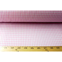 Poly/Cotton Checker Pink