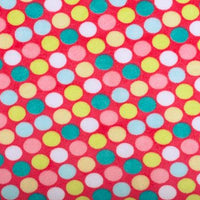 Misc Minky Cuddle Prints CORAL TEAL RETRO DOT
