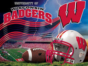 Premium Anti-Pill Wisconsin Stadium Wave Football Fleece B240