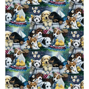 Premium Anti-Pill Puppies In Bath Fleece A28