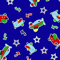 Anti-Pill Airplanes & Stars Fleece A77