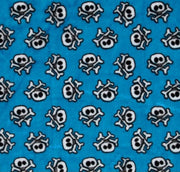 Misc Minky Cuddle Prints AZURE CROSSBONE