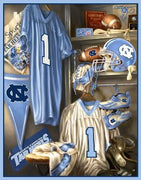 Anti-Pill North Carolina Locker Room Fleece Panel B453