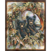 Anti-Pill Jody Bergsma Bears & Bees Fleece Panel B686 "PANEL HAS CREASES FROM THE CARDBOARD BOLT"