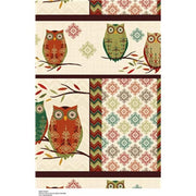 Premium Anti-Pill Hoot Hoot Owls Fleece B958