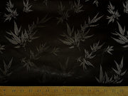 Chinese Bamboo Brocade Black