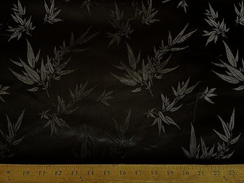 Chinese Bamboo Brocade Black
