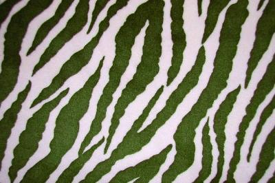Zebra Minky Cuddle Fur BROWN PINK