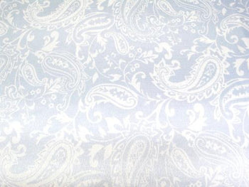 Paisley Charmeuse Satin BABY BLUE