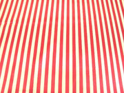 Striped Charmeuse Satin RED "LAST PIECE MEASURES 1 YARD 24 INCHES"