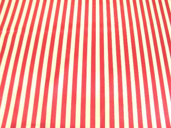 Striped Charmeuse Satin RED "LAST PIECE MEASURES 1 YARD 24 INCHES"