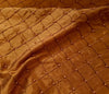 Embroidered W/Beads Pintuck Silk Dupioni 50" COPPER
