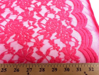 Jacquard Stretch Lace SEXY CORAL
