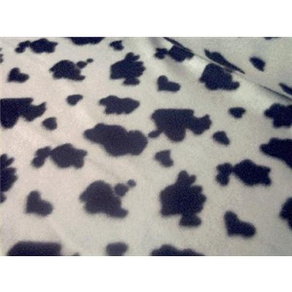 Cow Spots Black Fleece