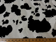 Velboa Animal Skins Fur Cow Spots Large Black