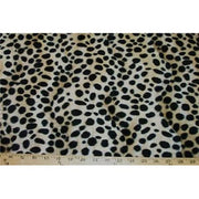 Velboa Animal Skins Fur Dalmatian Tan