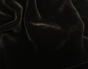 Plush Silk Velvet 44" Wide DARK BROWN