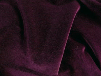 100% Cotton Med/Light Weight Velvet DARK BURGUNDY