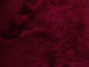 Long Pile Shaggy Fur DARK RED