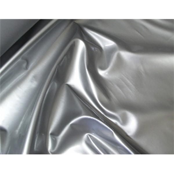 Stretch PVC Fabric: Silver
