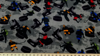 Anti-Pill Grey Hockey Fleece 460