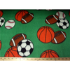 Green Sports Balls Fleece 26