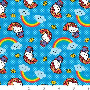 Hello Kitty Rainbow Blue Cotton HK-20