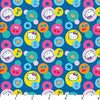 Hello Kitty Big Top Circle Images Blue Cotton HK-28