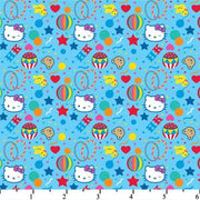 Hello Kitty Big Top Confetti Blue Cotton HK-31