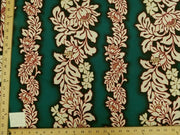 Teal Monstera Floral Hawaiian Cotton HP-522
