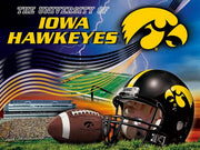 Premium Anti-Pill Iowa Stadium Wave Football Fleece B584