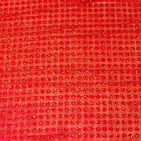 Large Hologram Confetti Dot Sequins RED