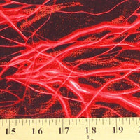 Lightning Foil Spandex RED BLACK