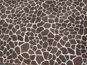 Giraffe Brown Metallic Micro Dot Spandex SP-16