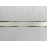 1/4" Gold Metallic Edge Satin Ribbon
