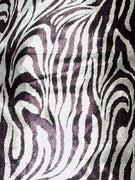 Silver Black Metallic Zebra Spandex SP-20