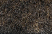 Striped Frizzy Fox Brown Minky Fur MF-16